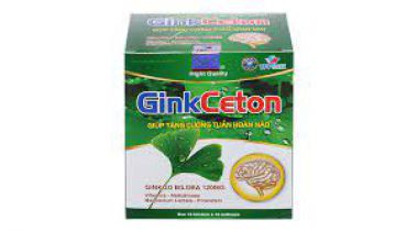 GinkCeton giúp tăng cường tuần hoàn não hộp 100 viên