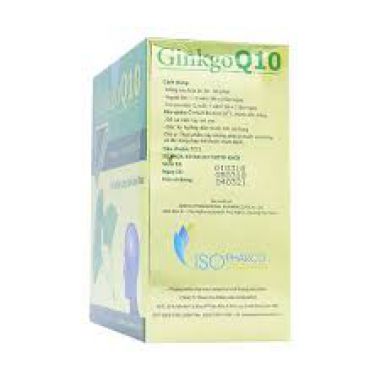 IsoPharco Ginkgo Q10 tăng cường tuần hoàn máu não hộp 100 viên