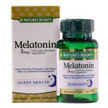 Nature’s Bounty Melatonin giúp điều hòa giấc ngủ lọ 60 viên