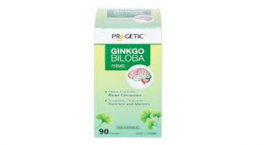 Progetic Ginkgo Biloba 750mg tăng cường lưu thông máu não lọ 90 viên