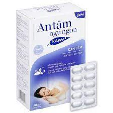 An tâm ngủ ngon Kawa hỗ trợ an thần hộp 30 viên