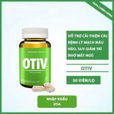 Otiv cải thiện tình trạng thiếu máu não, mất ngủ lọ 30 viên