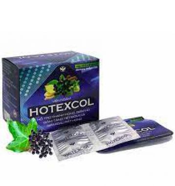 Viên ngậm Hotexcol hỗ trợ giảm ho, đau rát họng hộp 40 viên