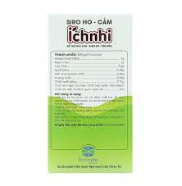 Siro ho cảm Ích Nhi hỗ trợ giảm ho, tăng đề kháng hộp 30 gói x 5ml