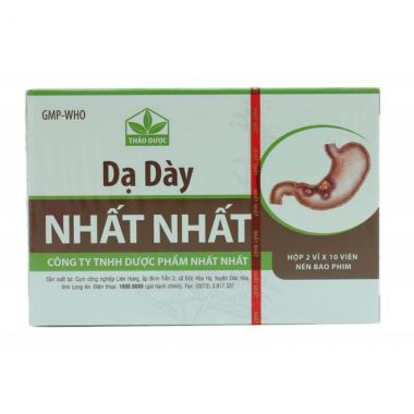 Dạ Dày Nhất Nhất trị viêm loét dạ dày, tá tràng (2 vỉ x 10 viên)