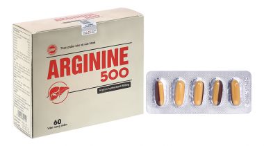 Arginine 500 hỗ trợ giải độc gan, bổ gan hộp 60 viên