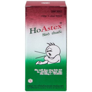 Siro HoAstex giảm ho trong viêm đường hô hấp chai 90ml