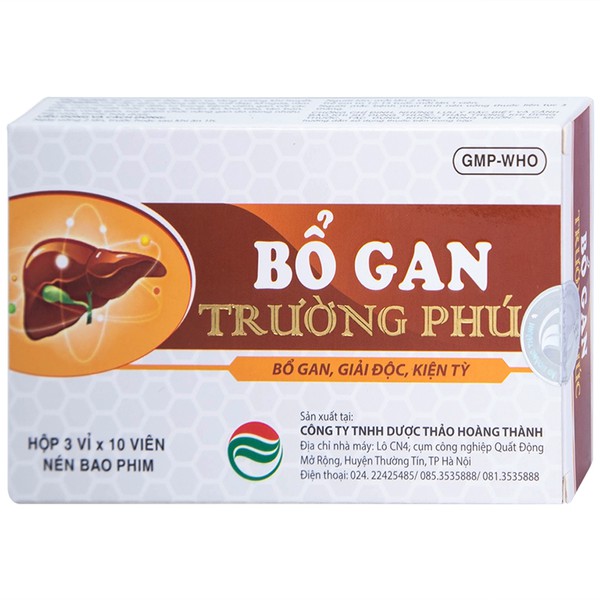 Thuốc Bổ Gan Trường Phúc hỗ trợ bổ gan, giải độc, kiện tỳ (30 viên)