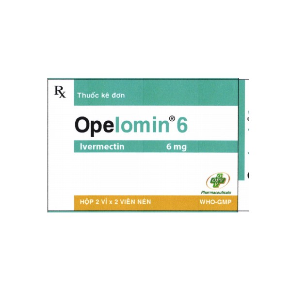 Thuốc Opelomin 6mg OPV điều trị giun sán (2 vỉ x 2 viên)