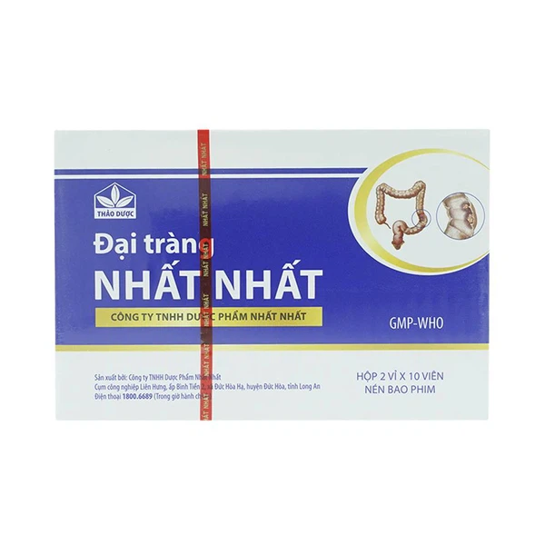 Đại Tràng Nhất Nhất trị viêm đại tràng, rối loạn tiêu hóa (2 vỉ x 10 viên)