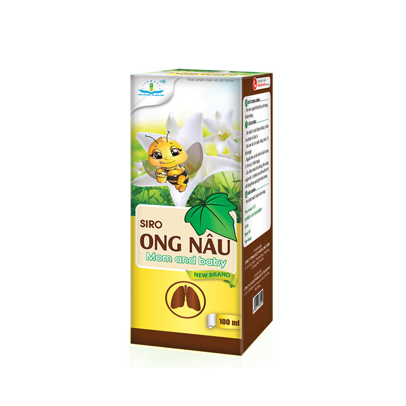 Siro Ong Nâu hỗ trợ giảm ho, bổ phổi chai 100ml